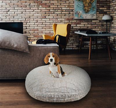 Bagel Bed - Shown in Serenity Ivory (Choose Your Own Fabrics!)