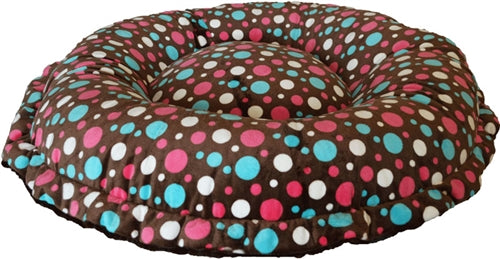 Bagelette Bed- Shown in Cake Pop and Godiva Brown (Choose Your Own Fabrics!)