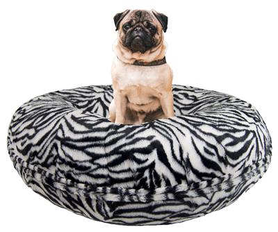 Bagel Bed - Shown in Zebra  (Choose Your Own Fabrics!)