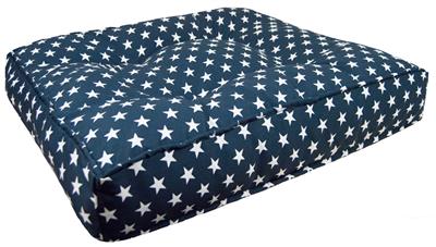 Outdoor Sicilian Rectangle Bed - Shown in Star Banner (Choose Your Own Fabrics!)
