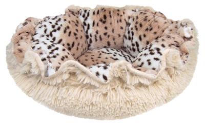 Cuddle Pod-Shown in Aspen Snow Leopard and Shag Blondie (Choose Your Own Fabrics!)