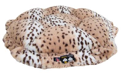 Cuddle Pod-Shown in Aspen Snow Leopard and Shag Blondie (Choose Your Own Fabrics!)