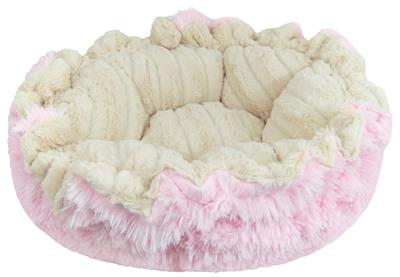 Cuddle Pod- Shown in Shag Bubble Gum and Natural Beauty (Choose Your Own Fabrics!)