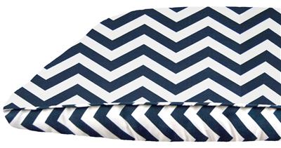 Outdoor Bubba Bed Shown in Navy Wave (Choose Your Own Fabrics!)