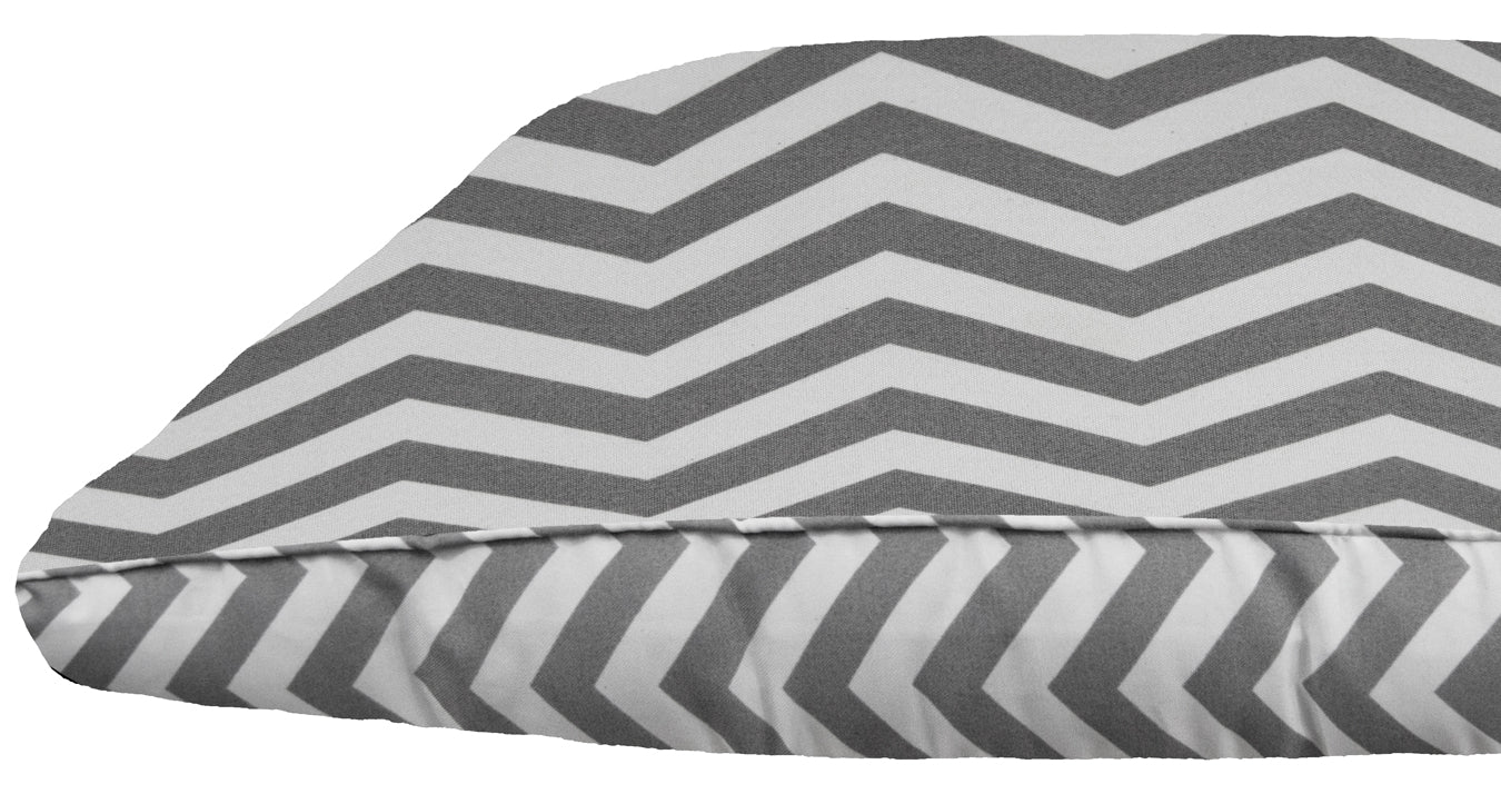 Outdoor Bubba Bed- Shown in Grey Wave (Choose Your Own Fabrics!)